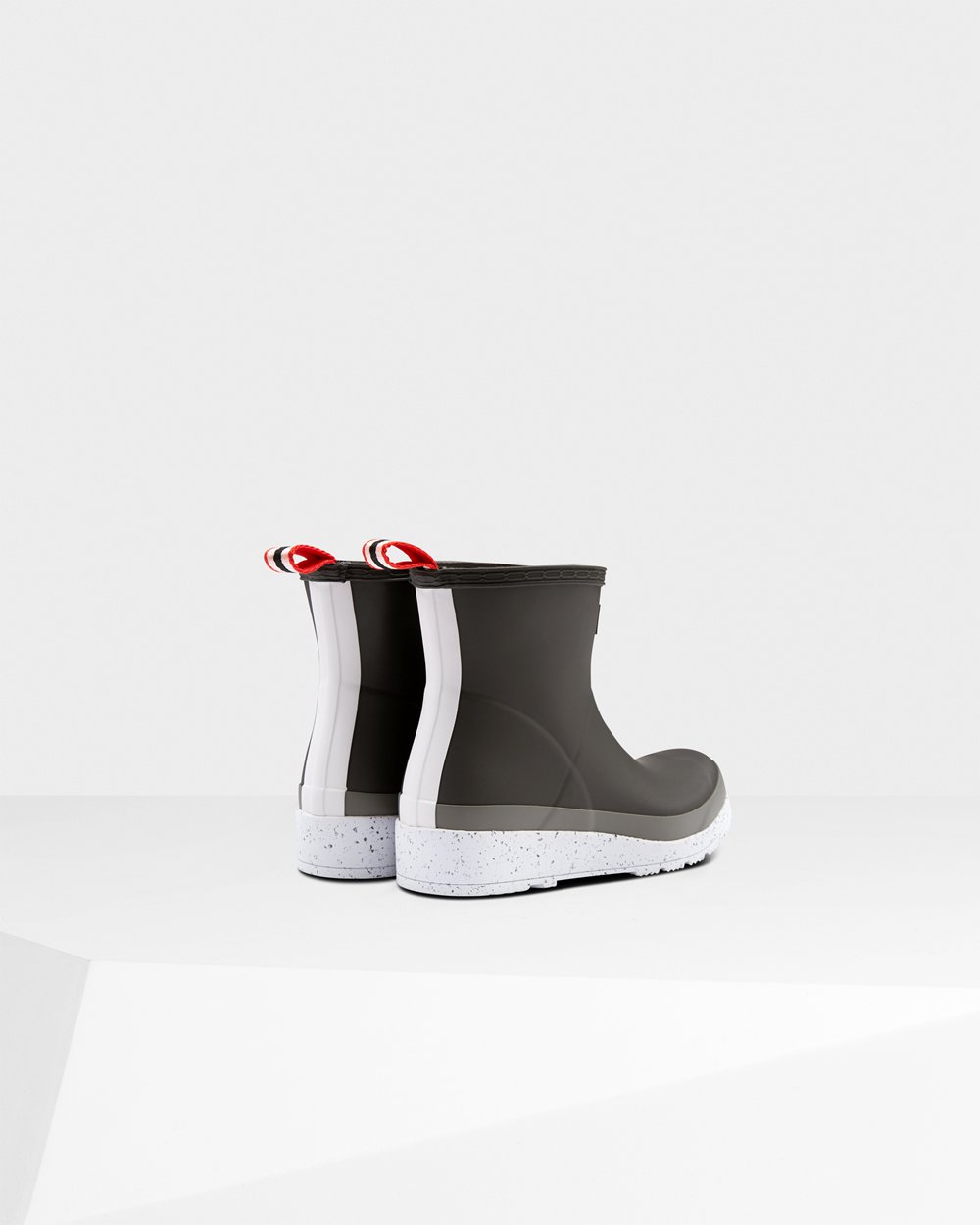Botas Play Hunter Feminina Pretas/Cinzentas - Original Short Speckle Rain - 84NCVHXBM